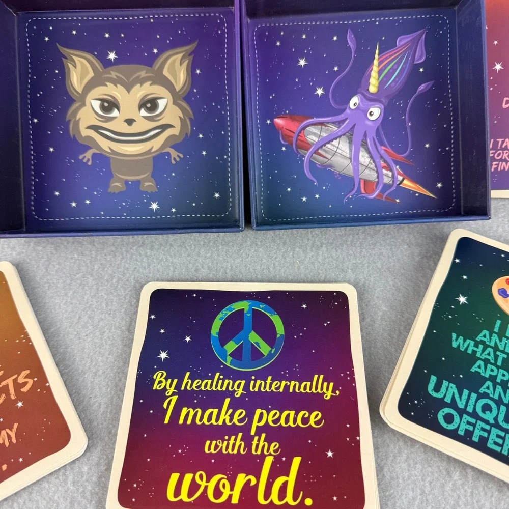 Rage Create Sweet-Ass Affirmations Motivation Card Deck 60 Cards Heath Armstrong